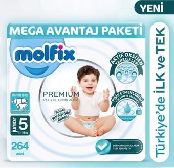 Molfix Premium Mega Avantaj Paketi 5 Beden 264 Adet