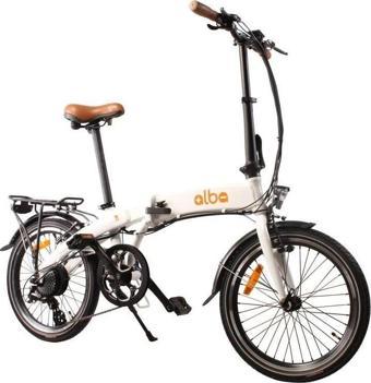 Alba Fold 2 Std Elektrikli Katlanır Bisiklet LED Gösterge, 7.8Ah Batarya Beyaz E-Bike