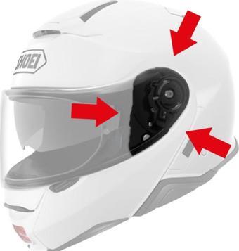 Shoei CNS-3 Kask Yan Kapak Set (Neotec 2)