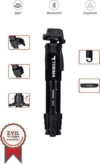 Torima 8850 Profesyonel 1.2m Su Terazili Tripod Kamera Tripod