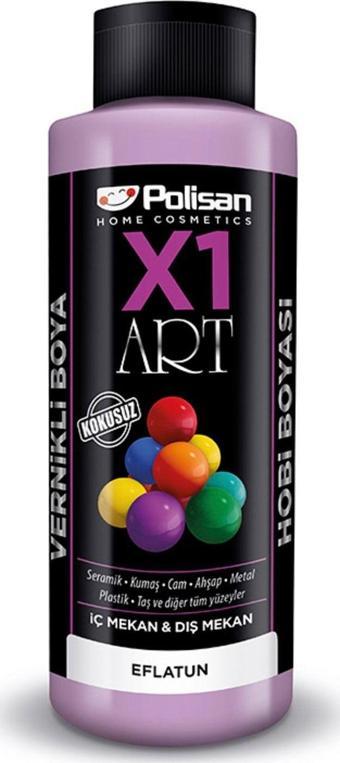 Polisan X1 Art Vernikli Hobi Boyası Eflatun 120 Ml