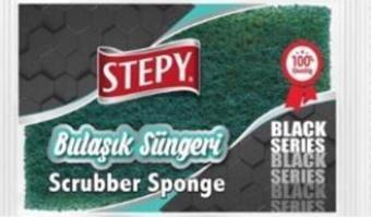 STEPY BLACK DÜZ İKİLİ BULAŞIK SÜNGERİ