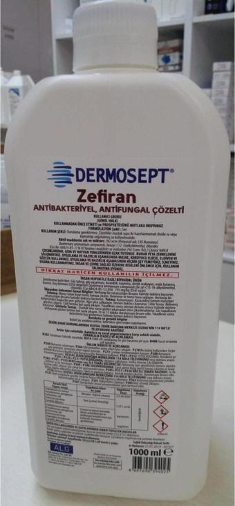 Dermosept Zefiran 1 Lt Konsantre Dezenfektan