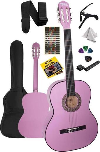 Midex CG-34PU Kaliteli 34 İnç 1/2 Junior Çocuk Gitarı 4-8 Yaş Arası (Çanta Capo Nota Sticker Askı Pena Metod)
