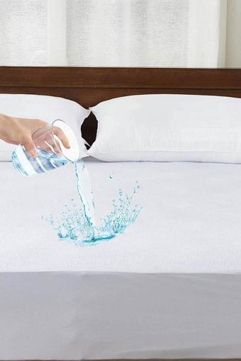 90x190 Cm Sıvı Geçirmez Yatak Alezi Tek Kişilik Yatak Koruyucu Pamuklu Fitted