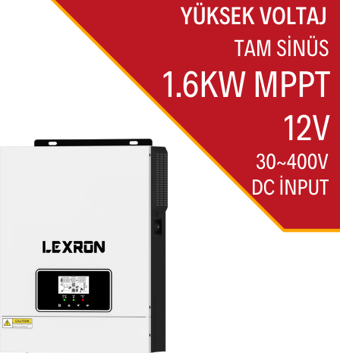 1.6KW MPPT 12V AKILLI İNVERTER YÜKSEK VOLTAJ