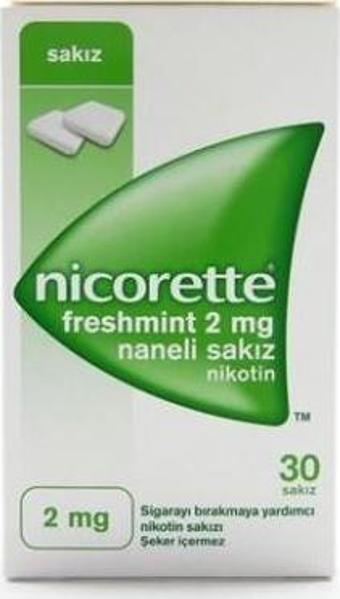 Nicorette Freshmint 2 mg Naneli 30 Sakız Nikotin