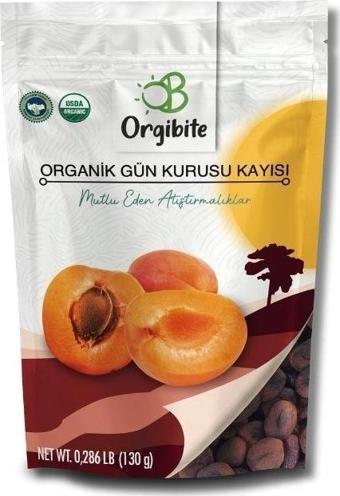 Orgibite Organik Gün Kurusu Kayısı 130 gr