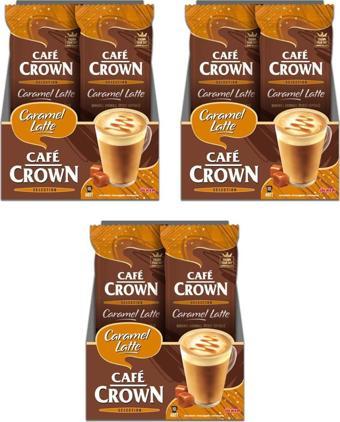 Cafe Crown Caramel Latte 21,5 gr 10 lu x 3 Kutu