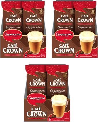 Cafe Crown Cappuccino 14 gr 10 lu x 3 Kutu 