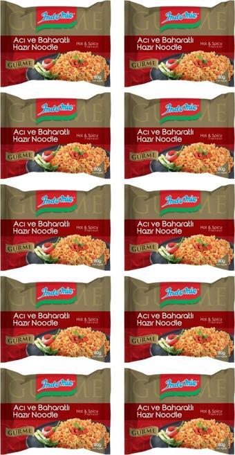 Indomie Noodle Gurme Acı Ve Baharatlı 80 gr x 10 Adet