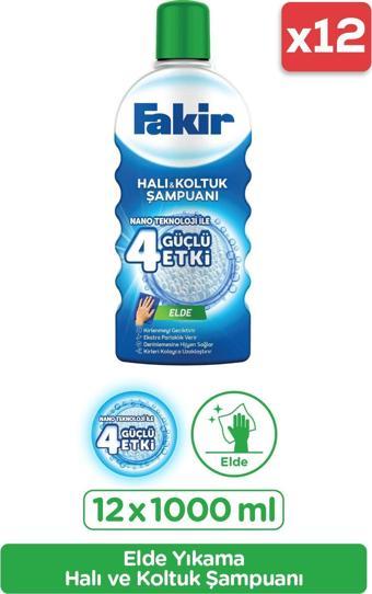 Fakir Halı Şampuanı Elde 1000 Ml X 12'li Set