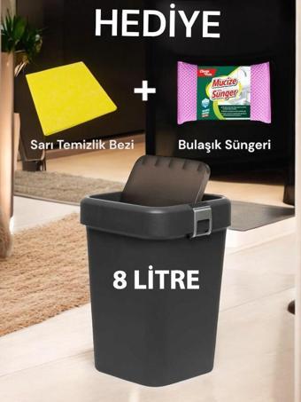 Technow Motek COB-410 8 Litre Çöp Kutusu Kovası + Temizlik Seti