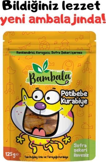 Bambala Pötibebe 6 Ay Bebek Bisküvisi 125G (Koruyucusuz, Temiz Içerik)