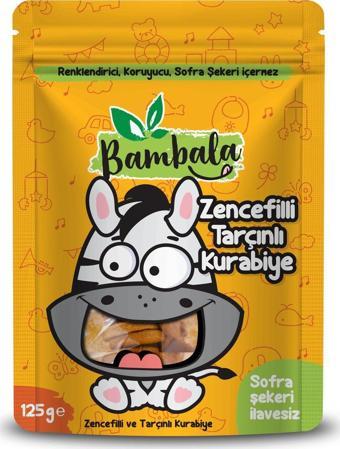 Bambala Zencefilli- Tarçınlı Bebek Kurabiyesi 125G Koruyucusuz, Temiz Içerik