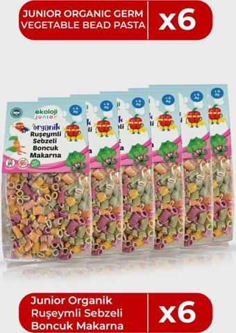 Ekoloji Market Organik Ruşeymli Sebzeli Boncuk 250 Gr 6 Paket  Organic Wheat Grain Vegetable Beads 250 Gr 6 Pack