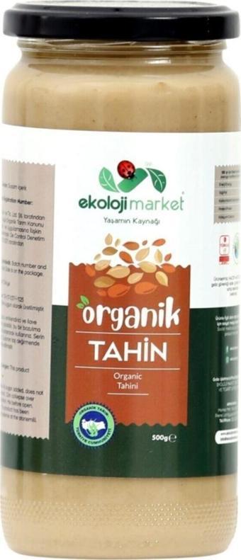 Ekoloji Market Organik Tahin Çiğ Glutensiz 500 Gr