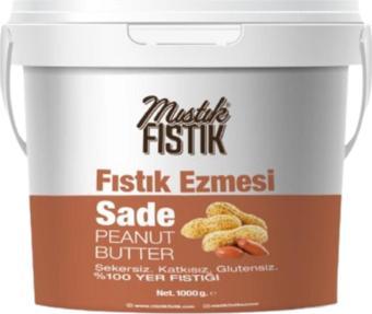 Mıstık Fıstık 1 Kg %100 Saf Fıstık Ezmesi (Şekersiz - Katkısız - Glutensız)