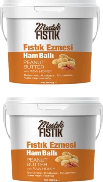 Mıstık Fıstık Ballı Fıstık Ezmesi 1 Kg. X 2 ( 2 Kg )