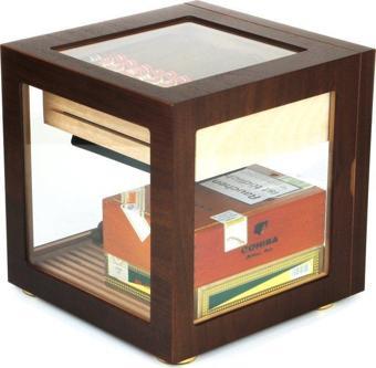 Adorini Cube Walnut Humidor Puro Kutusu