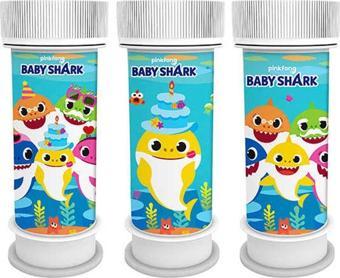 Baby Shark Temalı Köpüklü Üflemeli Baloncuk (8 Adet)