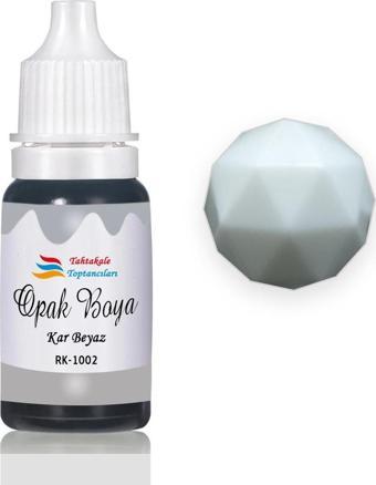 Epoksi Reçine Opak Boya Pigment Opak Epoksi Boyası 20 ML  Kar Beyaz - 1002