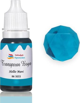 Epoksi Reçine Transparan Boya Pigment Şeffaf Epoksi Boyası 20 ML  Floresan Mavi - 5033