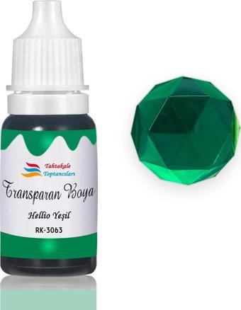 Epoksi Reçine Transparan Boya Pigment Şeffaf Epoksi Boyası 20 ML  Hellio Yeşil - 3063