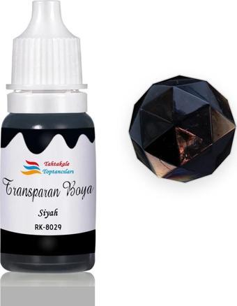 Epoksi Reçine Transparan Boya Pigment Şeffaf Epoksi Boyası 20 ML  Siyah - 8029