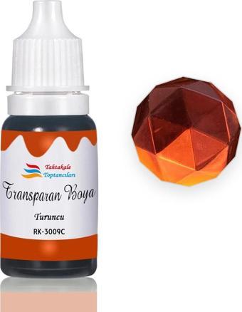 Epoksi Reçine Transparan Boya Pigment Şeffaf Epoksi Boyası 20 ML  Turuncu - 3009C