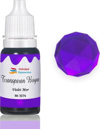 Epoksi Reçine Transparan Boya Pigment Şeffaf Epoksi Boyası 20 ML  Violet Mor - 3074