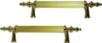 Kulp Silindir Çizgili  Zamak Kulp  Model 14 CM (2 Adet)  Gold