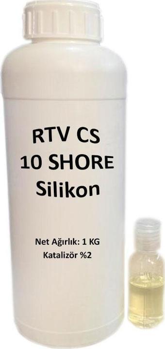 RTV-2 Kalıp Silikonu 10 SHORE Yarı Şeffaf (1 KG)
