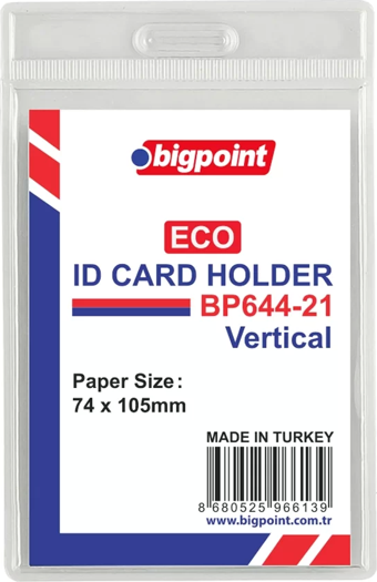 Bigpoint Eco Kart Poşeti Dikey 74x105mm