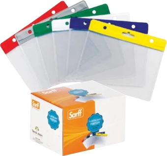 Sarff Yatay Kart Poşeti Şeffaf (100 lü Kutu)