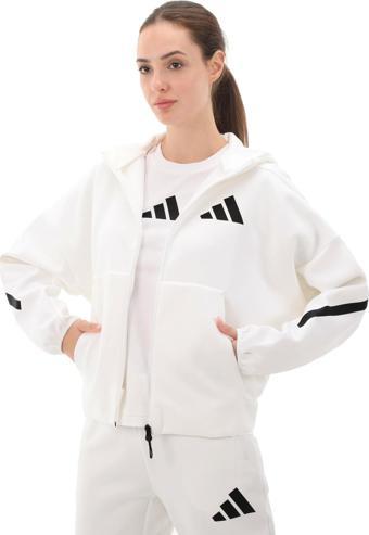 JE7849-K adidas W Z.n.e. Fz Kadın Ceket Beyaz