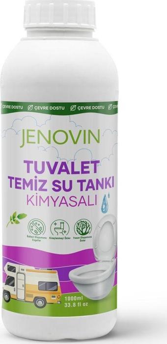 Jenovin Karavan Tekne Yat Su Tankı Ve Kasetli Tuvalet Kimyasalları 1L Koku Ve Kireç Giderici