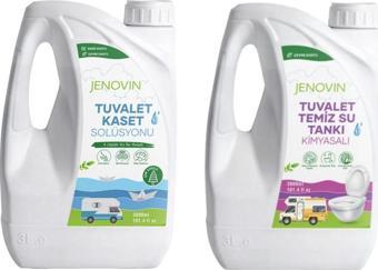 Jenovin Sifon Temizliği Karavan & Tekne Tuvalet Kimyasalı 3L Katı Atık Parçalama Çam Kokusu