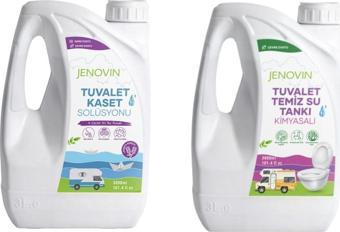 Jenovin Sifon Temizliği Karavan & Tekne Tuvalet Kimyasalı 3L Katı Atık Parçalama Lavanta Kokusu