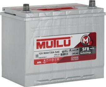 Mutlu 12 Volt 80 Amper Yüksek Düz 4.Hafta 2024 Üretim