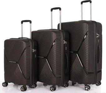 United Colors of Benetton Bnt3000 Poli̇propi̇len (Pp) Kasa 3'Lü Set Vali̇z (Büyük + Orta + Kabi̇n)