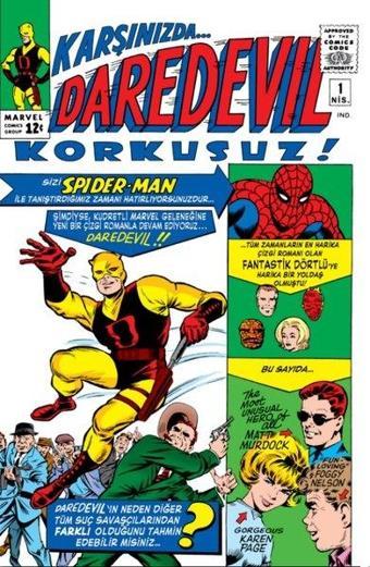 Daredevil Korkusuz Orjinal 1. Sayı - Stan Lee - Arka Bahçe Yayıncılık