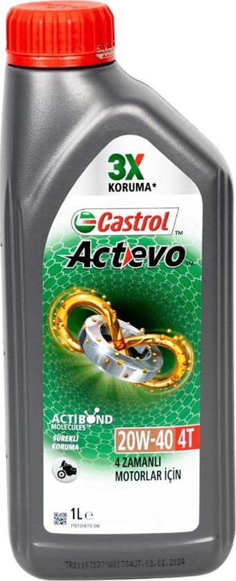 Castrol 4t Actevo 20w40 1lt
