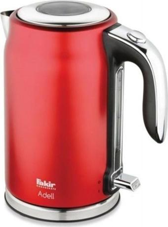 Fakir Adell Kırmızı Elektrikli 2200 Watt 1,7 Litre Çelik Su Isıtıcısı Kettle