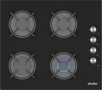 Simfer 3046 N Siyah Klasik Set Üstü Cam Ocak