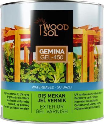 Woodsol Gemina Dış Mekan Ahşap Jel Vernik 0000 Clear 2.5 l