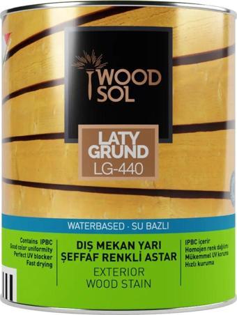 Woodsol Latygrund Dış Mekan Yarı Şeffaf Renkli Ahşap Astar 0000 Clear 0.75 l