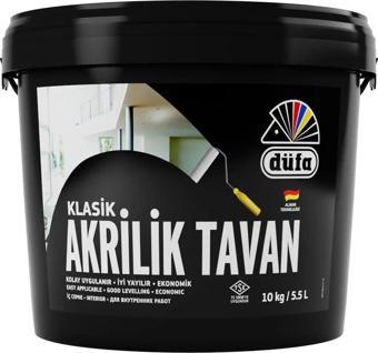 Düfa Klasik Tavan Boyası Akrilik Beyaz 10 kg