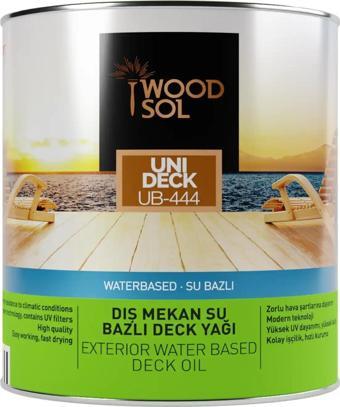 Woodsol Unideck Su Bazlı Ahşap Deck Yağı 0000 Clear 2.5 l