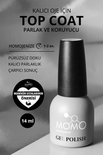 Kalıcı Oje İçin Top Coat - Yapışkansız, 14 ml